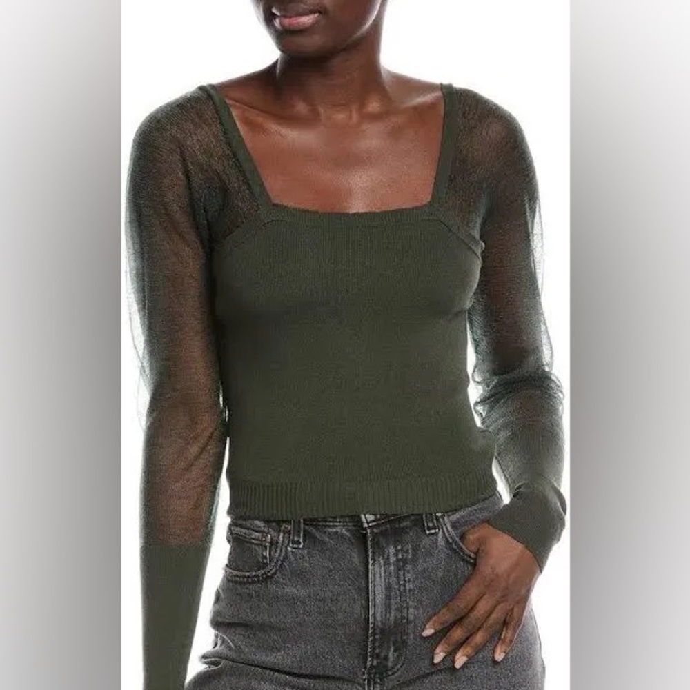 FREE PEOPLE Night After Night Top in Emerald size L NWT - Picture 8 of 9